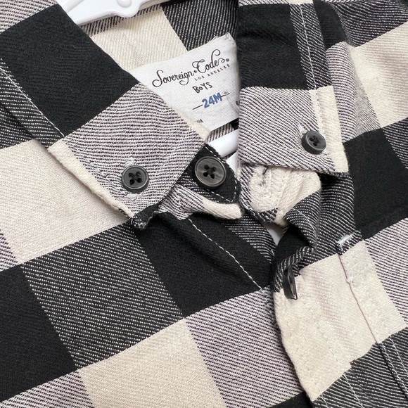 Sovereign Code Shepherd Check and Cat & Jack Black Jeans - Picture 5 of 6